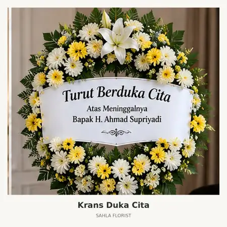 Krans Bunga Duka Ketapang